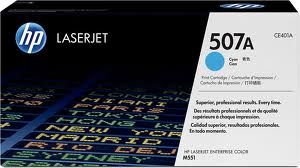 GENUINE HP 507A Cyan Toner Cartridge CE401A 6,000 pages suits HP LaserJet Pro 500 , M551dn , M551n , M551xh , M551dn , M551n , M551xh , M575dn , M575dn , M575f, MFP M575c , M570DW Free Delivery