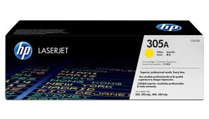 GENUINE HP CE412A Yellow Toner Cartridge 305A - 2,600 pages suits HP LASERJET PRO 400 COLOR M451, HP LASERJET PRO 400 COLOR M475, HP LASERJET PRO 300 COLOR M351, HP LASERJET PRO 300 COLOR M375 Free Delivery with an order of at least 2x items
