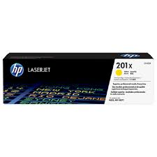GENUINE HP 201X Yellow Toner Cartridge - CF402X 2,300 pages suits HP COLOUR LASERJET PRO M252DW, HP COLOUR LASERJET PRO M252N, HP COLOUR LASERJET PRO M277DW, HP COLOUR LASERJET PRO M277N  TPC require an order of 2x items to be able to do free delivery