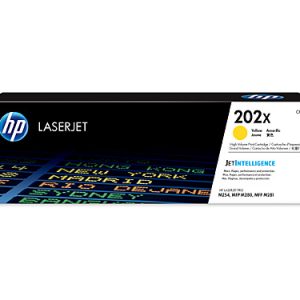 HP 202X Yellow Toner Cartridge CF502X - 2,500 pages suits HP COLOR LASERJET PRO M254, HP COLOR LASERJET PRO MFP M280, HP COLOR LASERJET PRO MFP M281 - free delivery