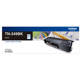 Brother TN349BK Black Toner Cartridge - 6,000 page yield - suits BROTHER HLL9200CDW, BROTHER MFCL9550CDW - TPC need an order of at least 2x items to be able to do free delivery