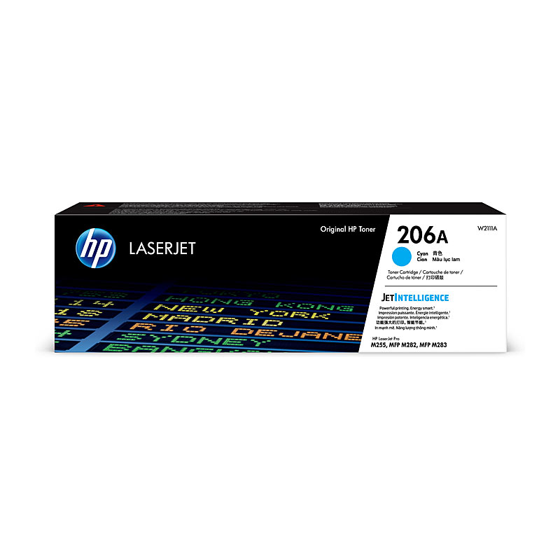 GENUINE HP 206A Cyan Toner Cartridge W2111A - 1,250 pages suits HP LASERJET PRO M255, HP LASERJET PRO M282, HP LASERJET PRO M283 TPC require an order of at least 2x items to be able to do free delivery