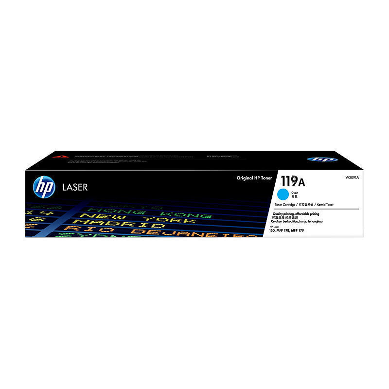 W2091A HP 119A Cyan Toner- 700 pages suits HP COLOR LASERJET 150A,HP COLOR LASERJET 175NW,HP COLOR LASERJET 179FNW TPC need an order of at least 3x items to be able to do free delivery