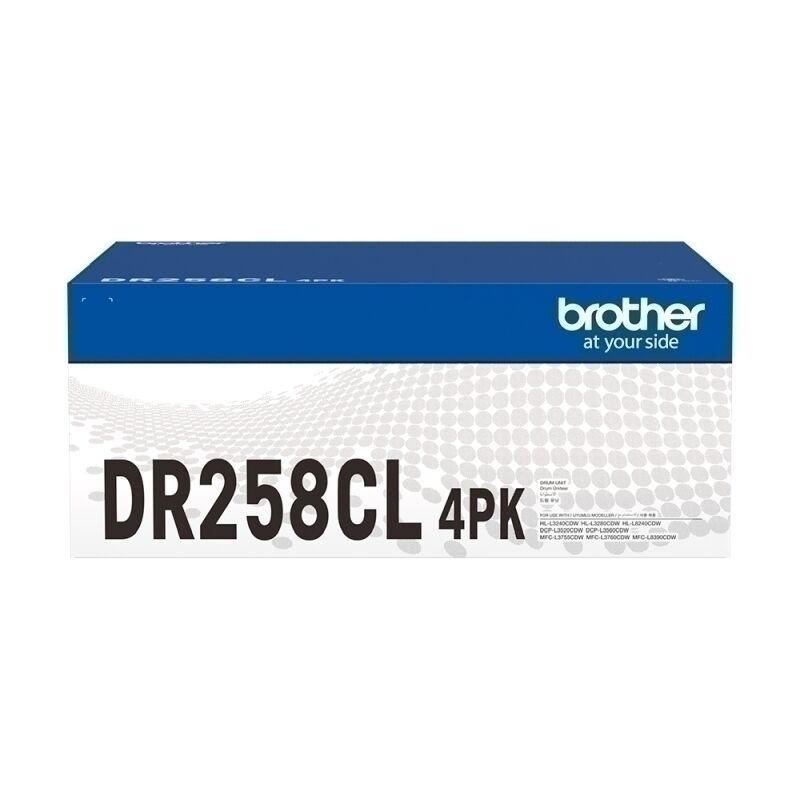 Brother DR258CL Drum Unit - 30,000 page yield - suits BROTHER MFCL8390CDW, BROTHER MFCL3760CDW, BROTHER MFCL3755CDW, BROTHER DCPL3560CDW, BROTHER DCPL3520CDW, BROTHER HLL8240CDW, BROTHER HLL3280CDW, BROTHER HLL3240CDW DR-258CL ( 4 Colour Pack ) TPC require an order of at least 2x items to be able to do Free Delivery
