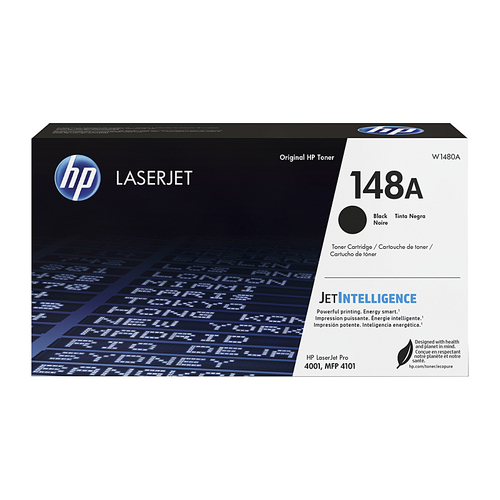 HP 148A Black Toner W1480A - 2,900 pages suits HP LASERJET PRO 4001,HP LASERJET PRO MFP 4101FDN,HP LASERJET PRO MFP 4101,HP LASERJET PRO MFP 4101FDW TPC need an order of at least 2x items to be able to do free delivery