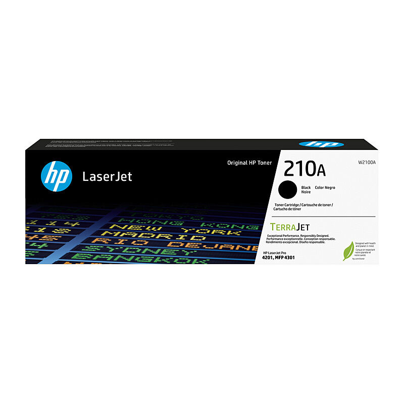 GENUINE HP 210A Black Toner W2100A - 2,000 pages suits HP COLOUR LASERJET PRO 4203, HP COLOUR LASERJET PRO MFP 4303, HP COLOUR LASERJET PRO 4201DN TPC need an order of at least 2x items to be able to do free delivery