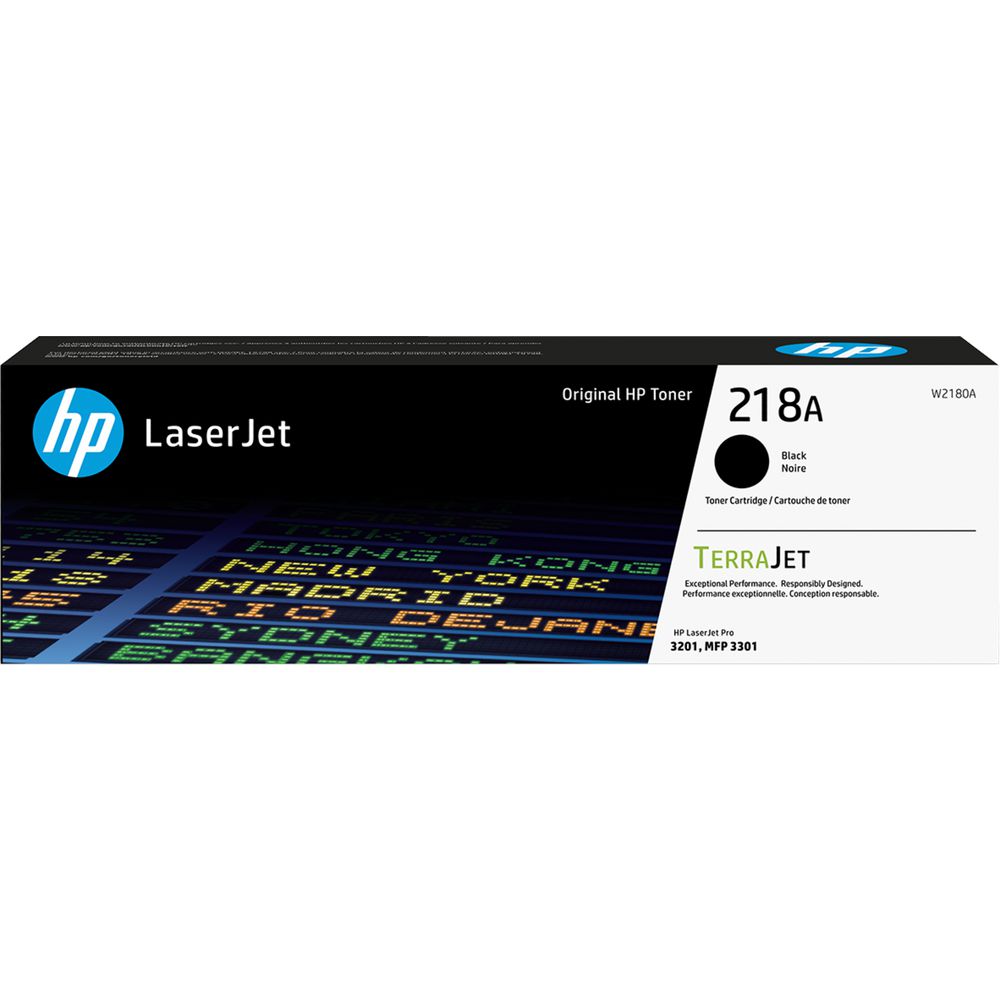 W2180A HP 218A Black Toner - 1,300 page yield - suits HP LaserJet Pro 3201,HP LaserJet Pro MFP3301 - TPC need an order of at least 2x items to be able to do free delivery